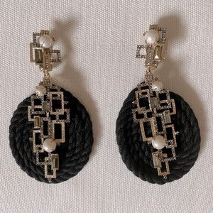 Alexis Bittar Clip on Art Deco Earrings